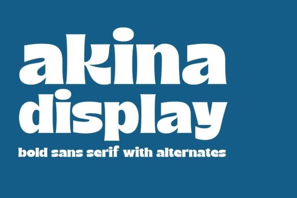 Akina: A Bold Serif Font for Pop-Art Campaigns