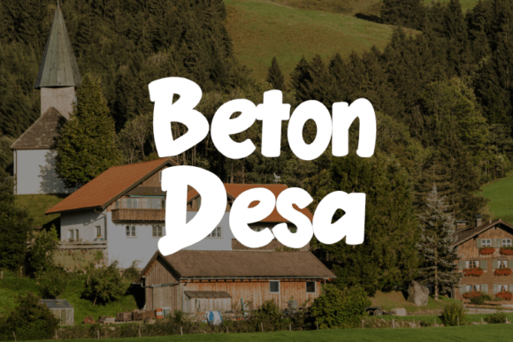 Beton Desa: The Display Font for Bold Branding