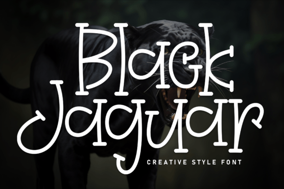 Black Jaguar Font for Handmade Branding