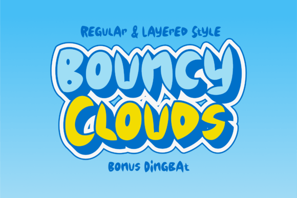 Bouncy Clouds: The Playful Display Font for Engaging Visuals