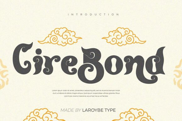 Cirebond: A Display Typeface Inspired by Batik Heritage