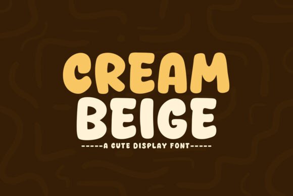 Cream Beige: A Modern Typeface for Branding