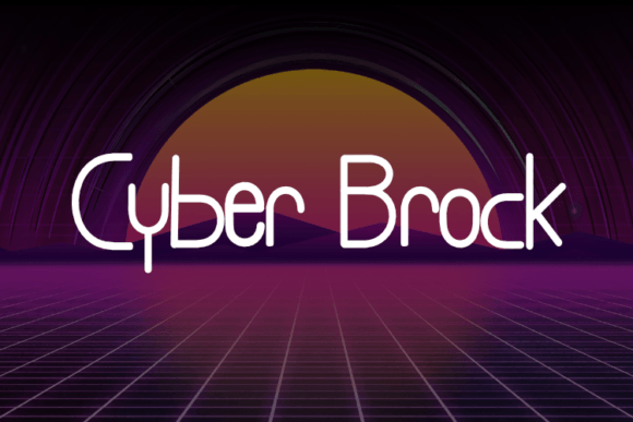 Cyber Brock: The Ultimate Display Font for Crafters