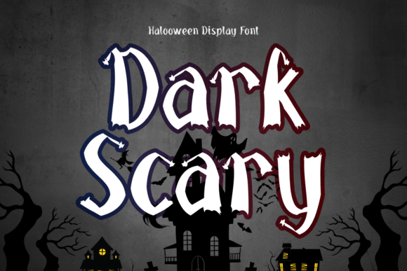 Dark Scary Font for Spooky Halloween Crafts