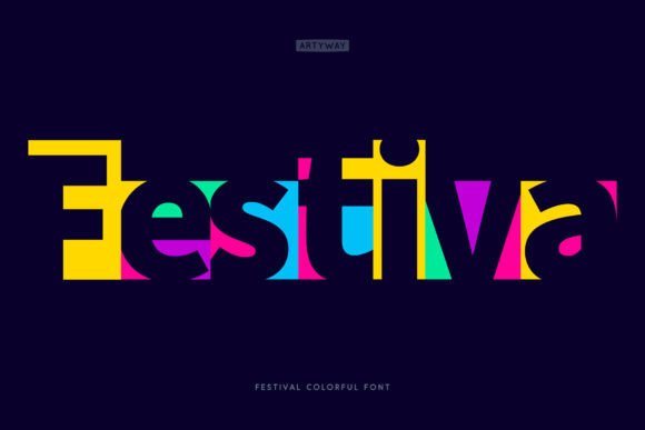 Festiva Font: A Playful Display Typeface for Bold Editorial Design