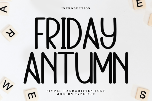 Friday Antumn: A Festive Typeface for Holiday Designs