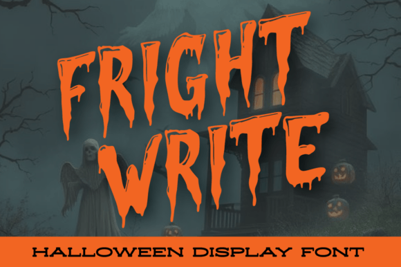 Fright Write: A Spooky Display Font for Editorial Design