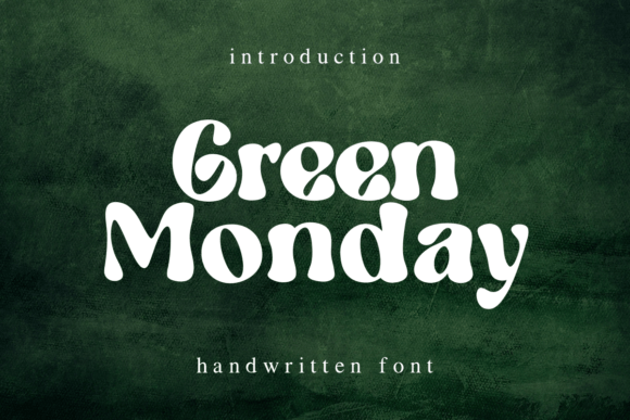 Green Monday Font for Bold Campaign Design