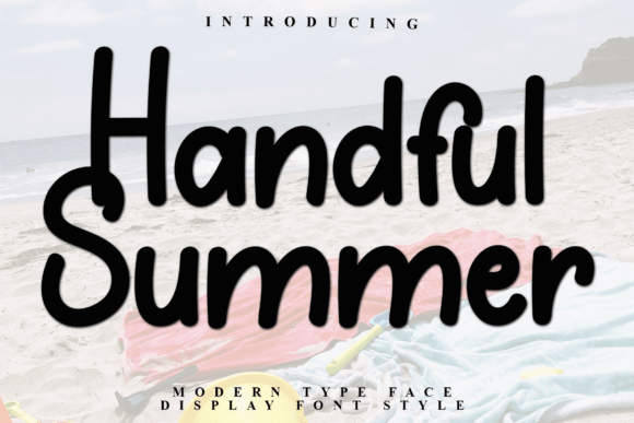 Handful Summer: A Warm Display Font for Editorial Design