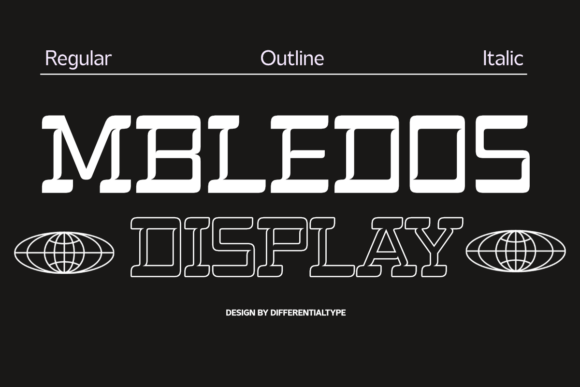 Mbledos Typeface for Modern Branding