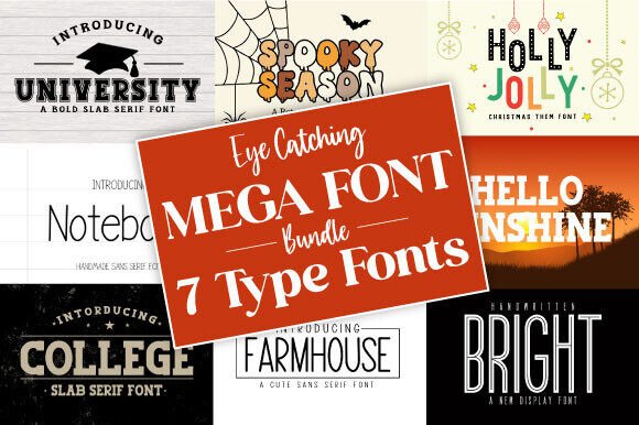 Mega Handmade Bundle: The Ultimate Display Font Collection for Makers