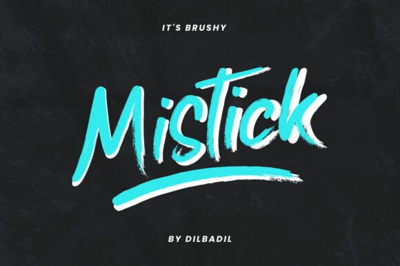 Mistick: A Handwritten Display Font for Editorial Impact
