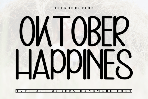 Oktober Happines Font for Handmade Branding