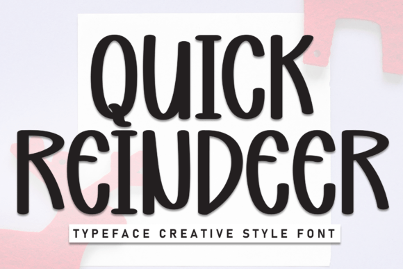 Quick Reindeer: A Charming Handwritten Display Font
