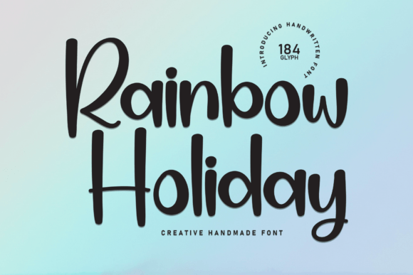 Rainbow Holiday Font: Cheerful Display Typography for Brands