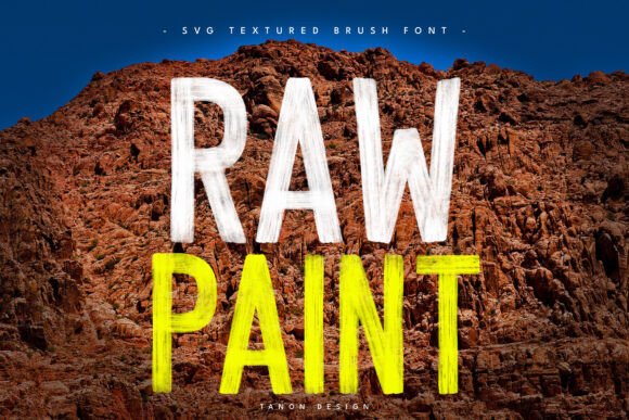 Raw Paint: The Textured Brush Font for Handmade Brands