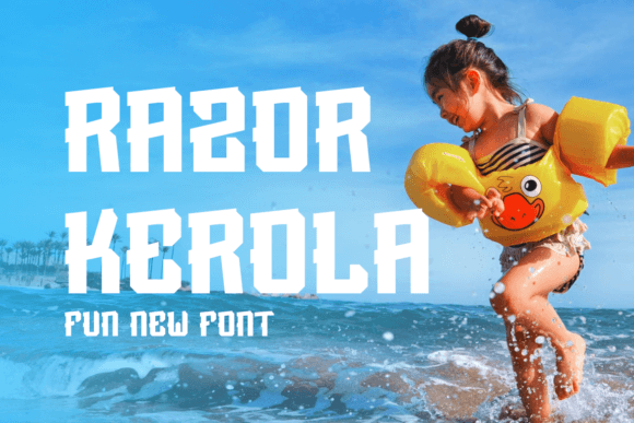 Razor Kerola: A Bold Display Font for Editorial Design