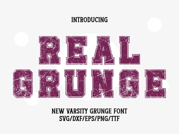 Real Grunge: A Vintage Display Font for Bold Branding