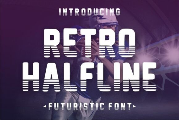 Retro Halfline: A Bold Display Font for Branding