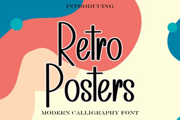 Retro Posters Typeface for Festive Editorial Design