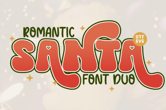 Romantic Santa Duo: A Festive Display Typeface