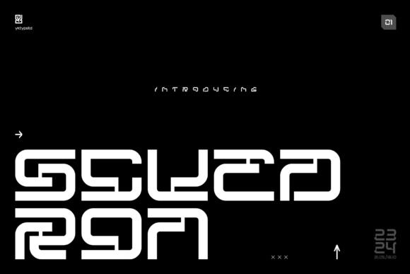 Scuedron: The Futuristic Display Font for Modern Brands