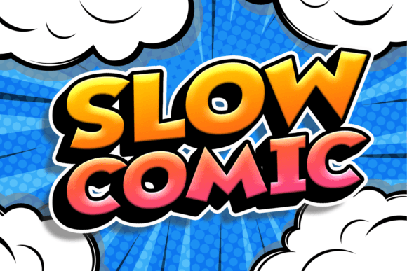 Slow Comic: A Playful Display Font for Crafters