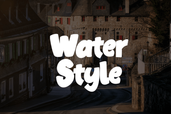 Water Style Font for Branding and Design